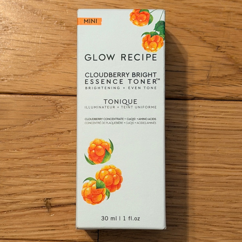 Glow Recipe Cloudberry Bright Essence Toner 30ml 1oz Brightening Even Tone